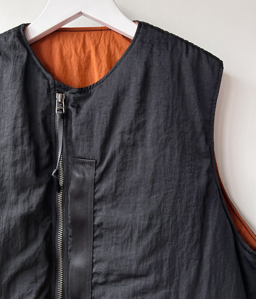 PHEENY/NYLON VAZZERO DUAL FACE FLIGHT VEST(BLACK)