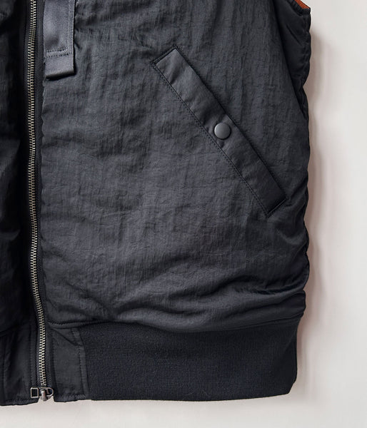 PHEENY/NYLON VAZZERO DUAL FACE FLIGHT VEST(BLACK)
