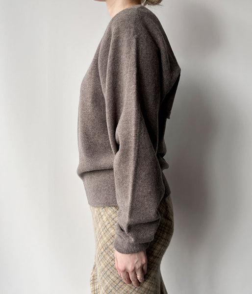 PHEENY/MERINO WOOL CONVERTIBLE BOLERO KNIT(MOCHA)