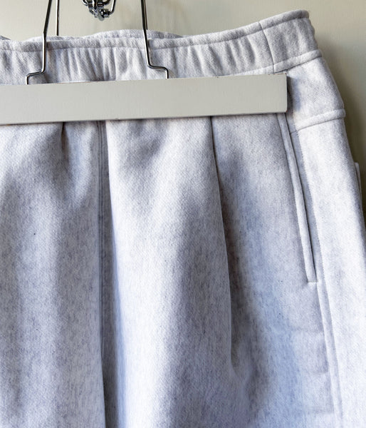 PHEENY/ATHLETIC FLEECE TUCKED WIDE PANTS(GRAY)