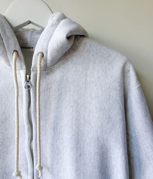 PHEENY/ATHLETIC FLEECE ZIP-UP HOODIE(GRAY)