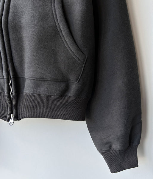PHEENY/ATHLETIC FLEECE ZIP-UP HOODIE(CHARCOAL)