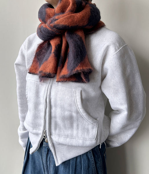 PHEENY/KID MOHAIR DIAMOND CHECK MUFFLER(NV×OR)