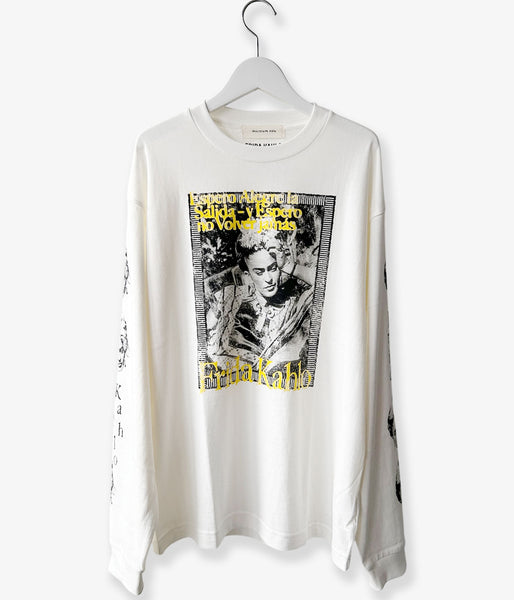 museum neu/Frida Kahlo Hammock Long Sleeve T-shirt(OFF WHITE)