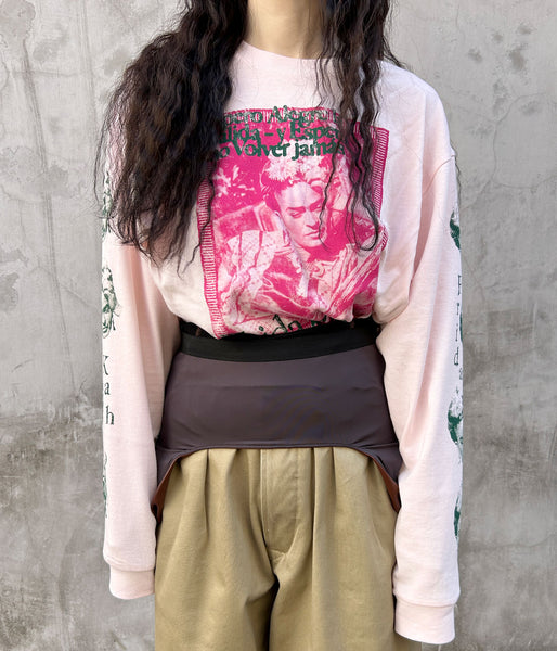 museum neu/Frida Kahlo Hammock Long Sleeve T-shirt(DUSTY PINK)