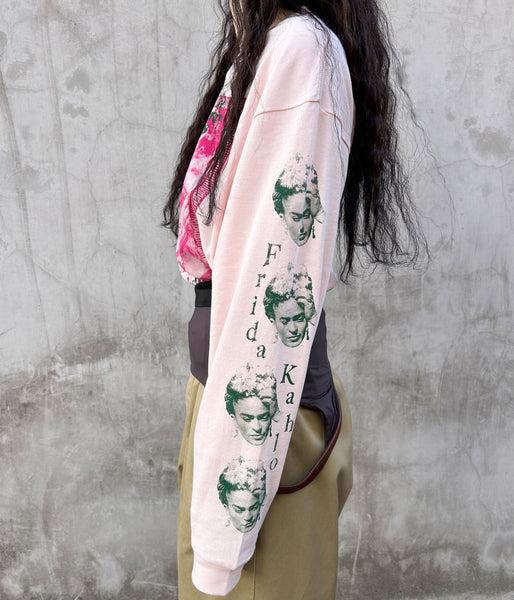 museum neu/Frida Kahlo Hammock Long Sleeve T-shirt(DUSTY PINK)