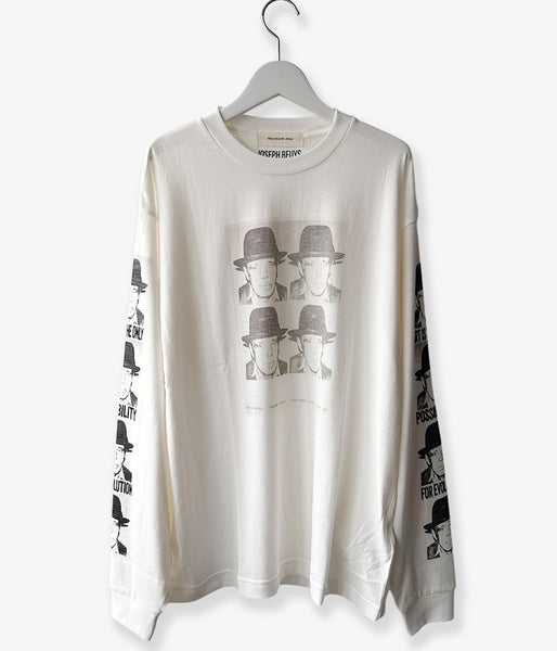 museum neu/Joseph Beuys Warhol Long Sleeve T-shirt(OFF WHITE)