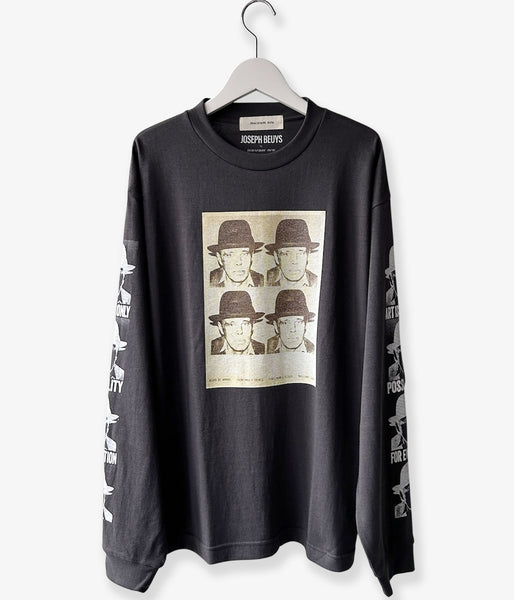 museum neu/Joseph Beuys Warhol Long Sleeve T-shirt(SUMIKURO)
