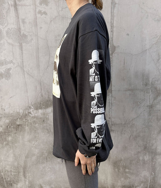 museum neu/Joseph Beuys Warhol Long Sleeve T-shirt(SUMIKURO)