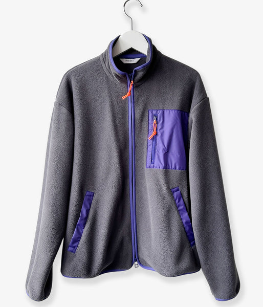PHEENY/ECO FLEECE ZIP-UP BLOUSON(GRAY)