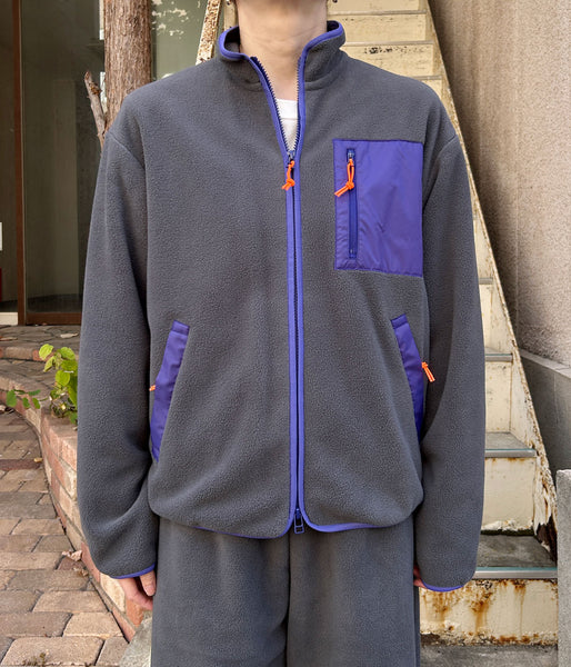PHEENY/ECO FLEECE ZIP-UP BLOUSON(GRAY)