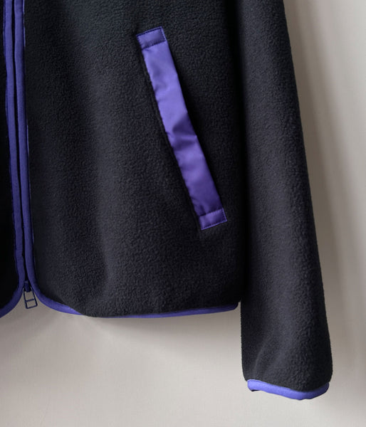 PHEENY/ECO FLEECE ZIP-UP BLOUSON(BLACK)