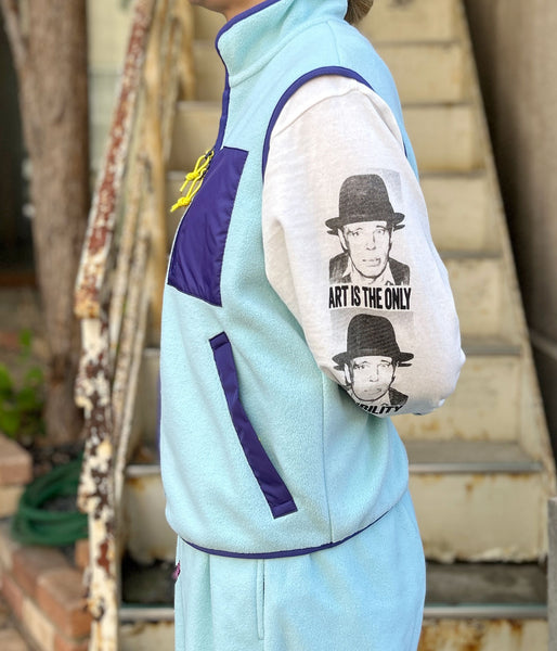 PHEENY/ECO FLEECE ZIP-UP VEST(MINT)