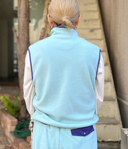 PHEENY/ECO FLEECE ZIP-UP VEST(MINT)
