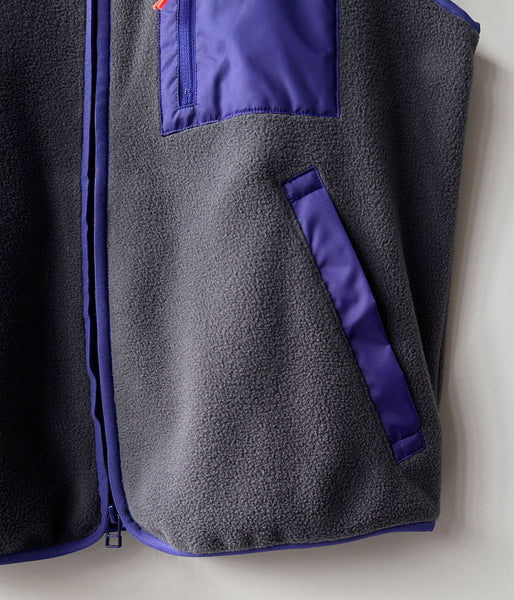 PHEENY/ECO FLEECE ZIP-UP VEST(GRAY)