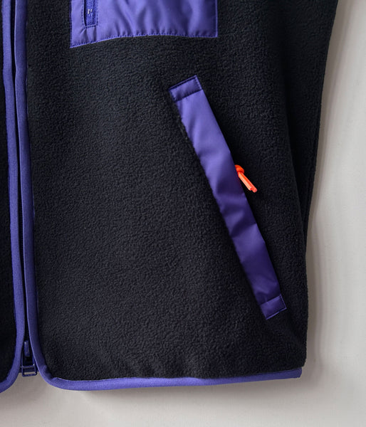 PHEENY/ECO FLEECE ZIP-UP VEST(BLACK)