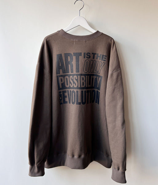 museum neu/Joseph Beuys Warhol Sweat Pollover(BROWN)