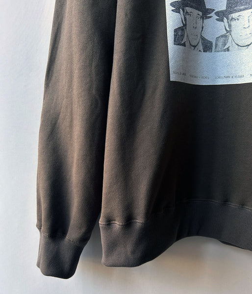 museum neu/Joseph Beuys Warhol Sweat Pollover(BROWN)