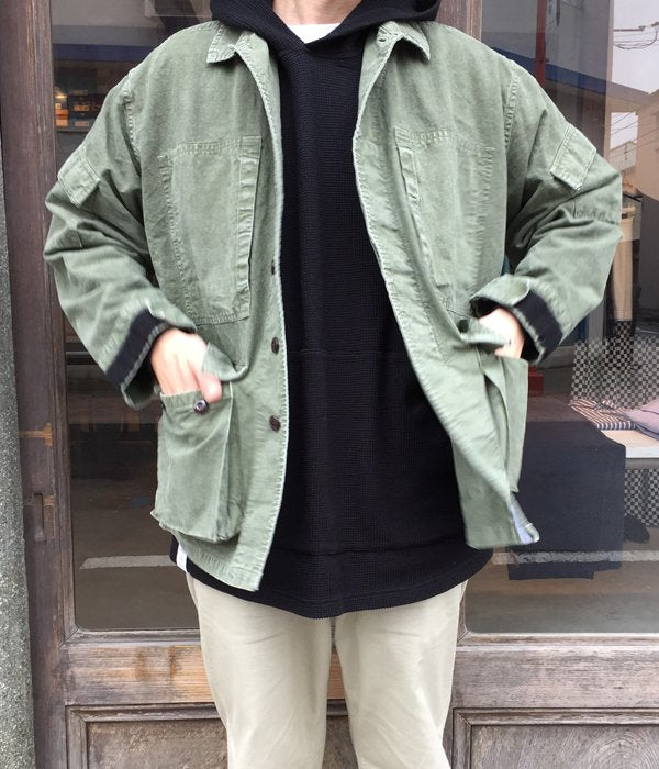 58cmとなりますDESCENDANT DWU WORK UNIFORM SHIRT - シャツ