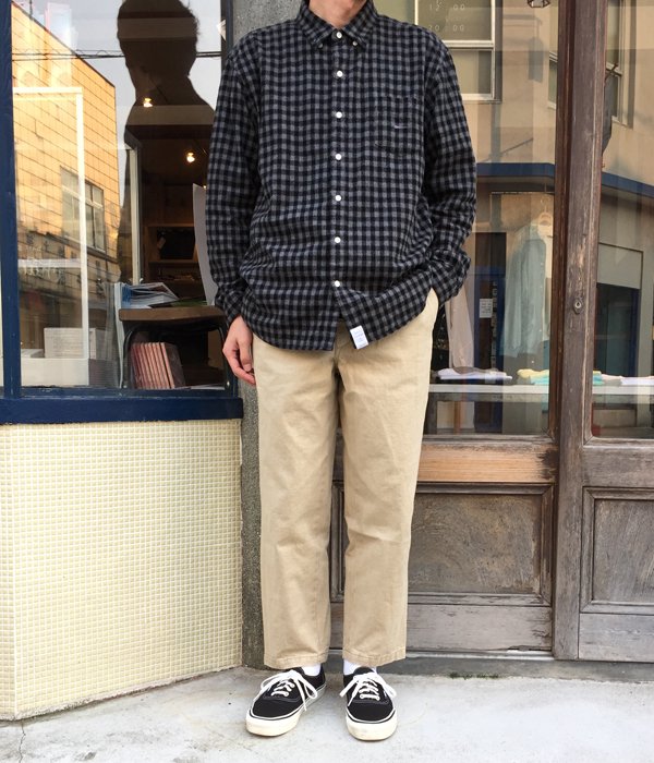 DESCENDANT/DC-6 / TWILL TROUSERS(BEIGE)(1)