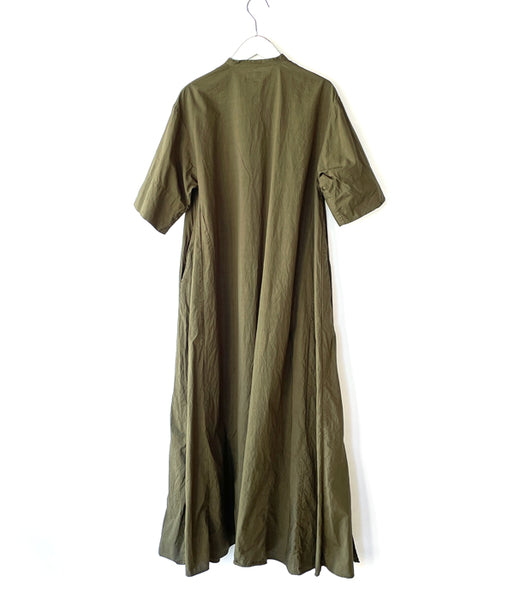 holk/SHIRT DRESS (OLIVE GREEN)