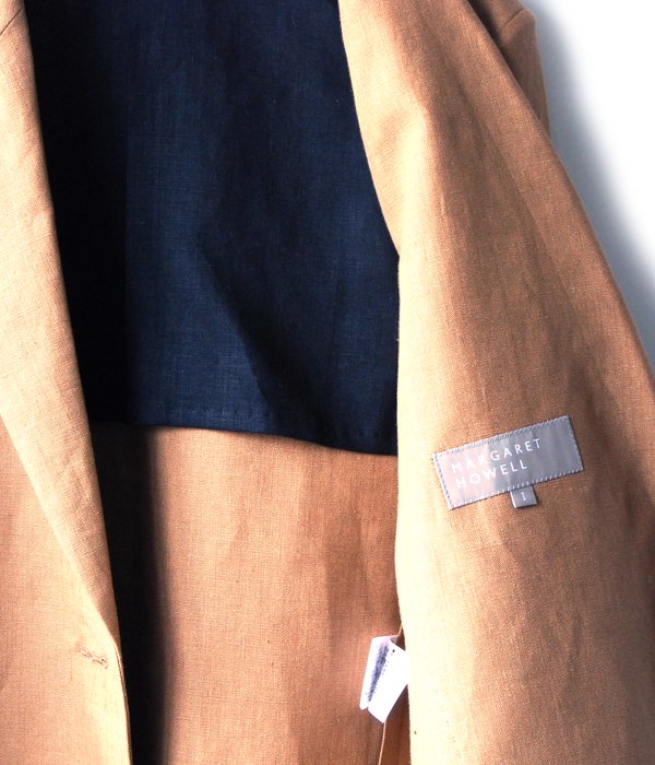 MARGARET HOWELL/LINEN HOPSACK(BROWN)(1)