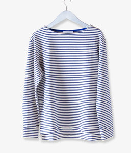 PHEENY/BORDER BOAT NECK L/S(BLUE)