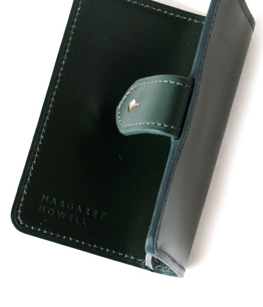 MARGARET HOWELL/BRIDLE LEATHER CARD HOLDER(GREEN)