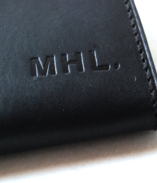 MHL./TOUGH LEATHER CARD CASE(BLACK)