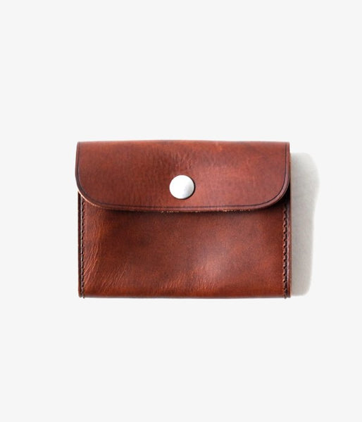 MHL./TOUGH LEATHER CARD CASE(BROWN)