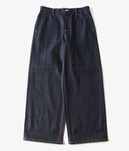 DIGAWEL/PINK STITCH JEANS(NAVY)