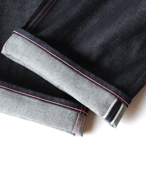 DIGAWEL/PINK STITCH JEANS(NAVY)