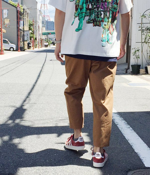 DIGAWEL/TAPERED PANTS(D BROWN)