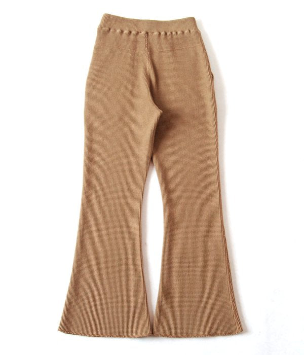 PHEENY/BIG WAFFLE FLARE PANTS(CAMEL)