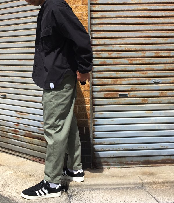 DESCENDANT/REMNANTS OX LS SHIRT(BLACK)
