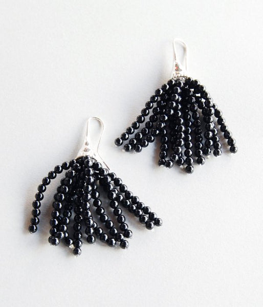 R.ALAGAN/SMALL BRANCHET EARRING(ONYX)