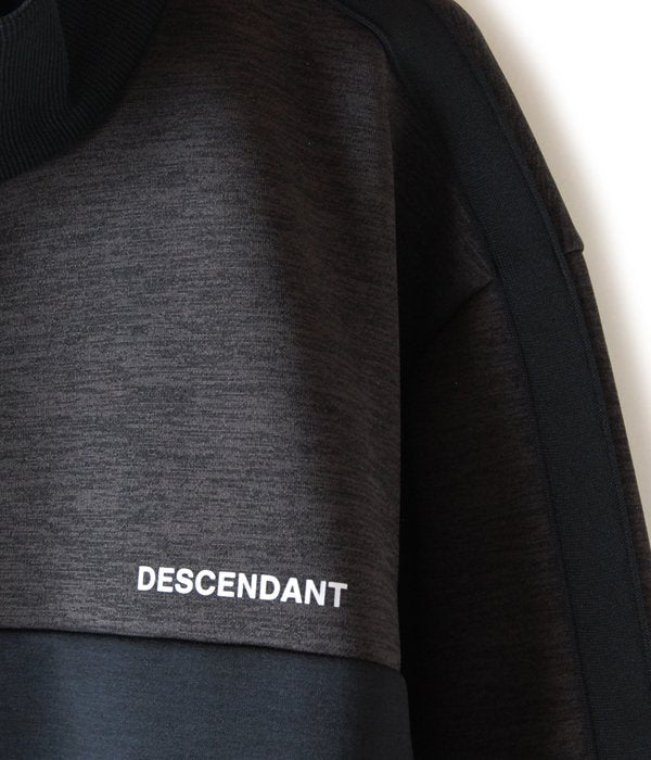 トップス DESCENDANT TERRACE ZIP UP JERSEY DESCENDANT/TERRACE ZIP UP JERSEY LS (BLACK)