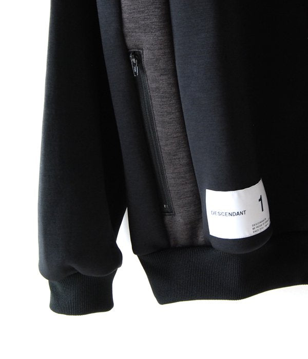 トップス DESCENDANT TERRACE ZIP UP JERSEY DESCENDANT/TERRACE ZIP UP JERSEY LS (BLACK)