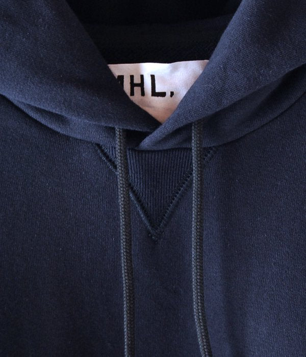 MHL./LIGHT LOOPBACK COTTON LOOPWHEELER HOODIE (NAVY)