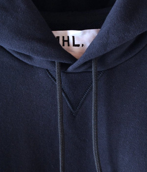 MHL./LIGHT LOOPBACK COTTON LOOPWHEELER HOODIE WOMENS (NAVY)