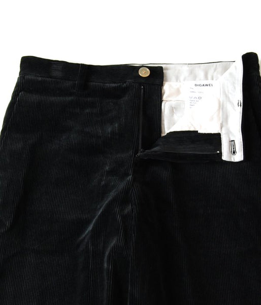 DIGAWEL/SLIM PANTS(2)(CORDUROY) (BLACK)