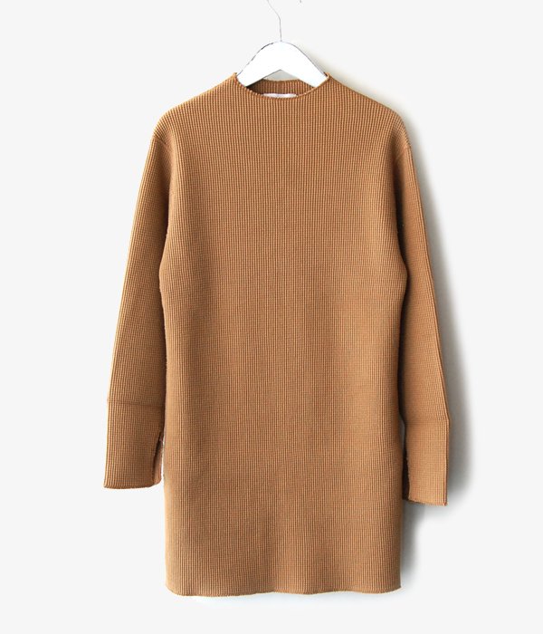 PHEENY/BIG WAFFLE HIGH NECK L/S(CAMEL)