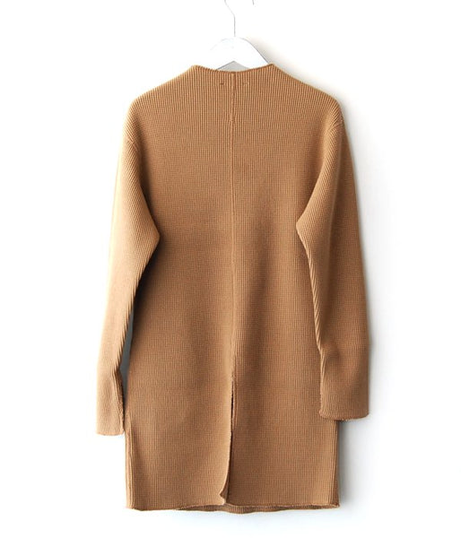 PHEENY/BIG WAFFLE HIGH NECK L/S(CAMEL)