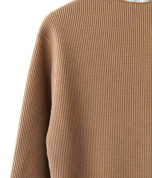 PHEENY/BIG WAFFLE HIGH NECK L/S(CAMEL)