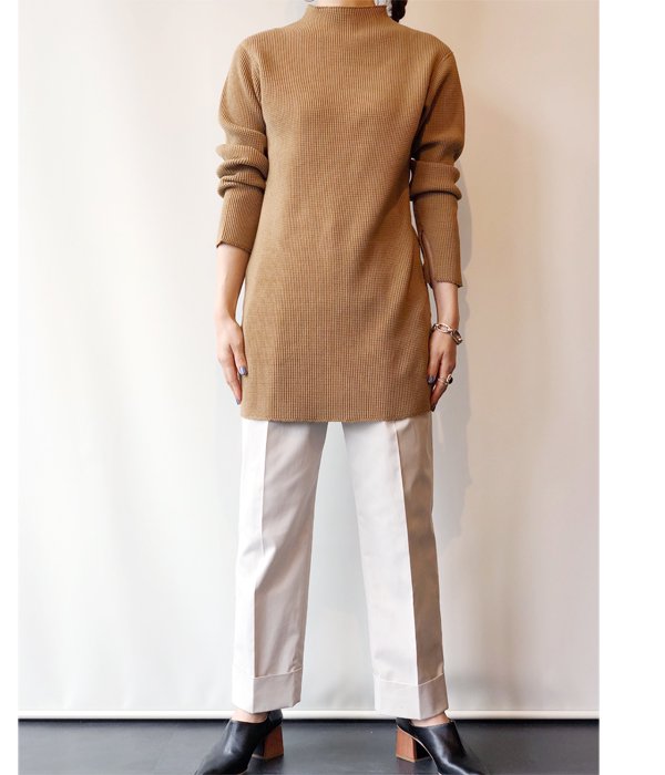 PHEENY/BIG WAFFLE HIGH NECK L/S(GRAY)