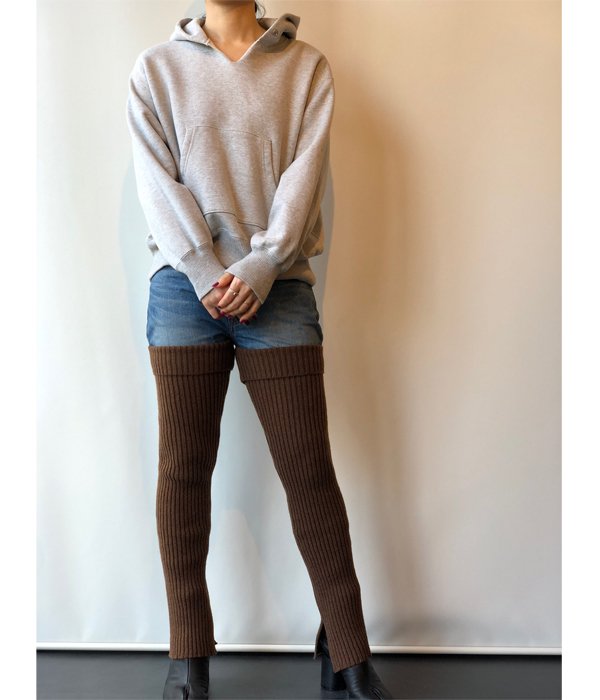 PHEENY(フィーニー)/JEANS WITH LEG WARMER デニム PHEENY/JEANS WITH LEG WARMER(BROWN)