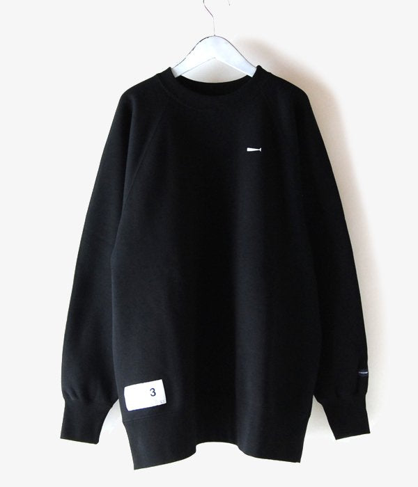 DESCENDANT/PE CREW NECK SWEATSHIRT (BLACK)