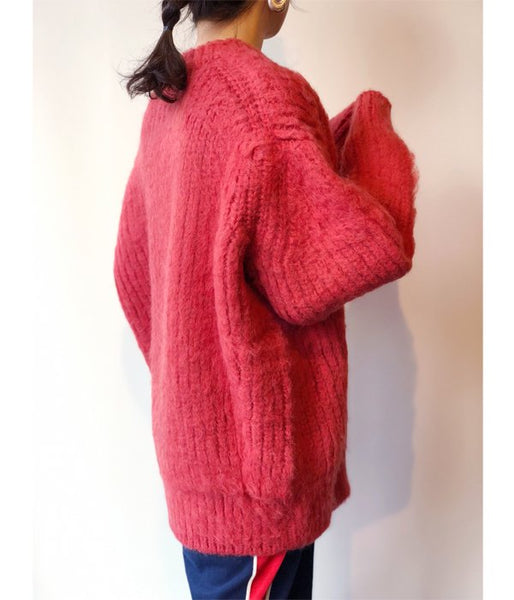 MAISON EUREKA/NAP-RAISING OVER SWEATER (BRICK)