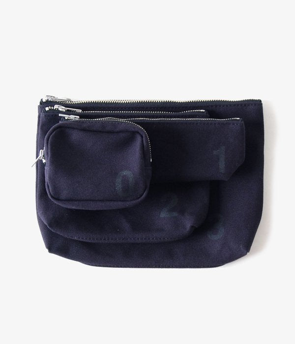 MHL./HEAVY COTTON CANVAS POUCH (BLUE)