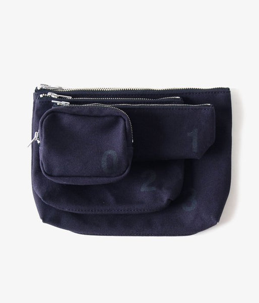 MHL./HEAVY COTTON CANVAS POUCH (BLUE)